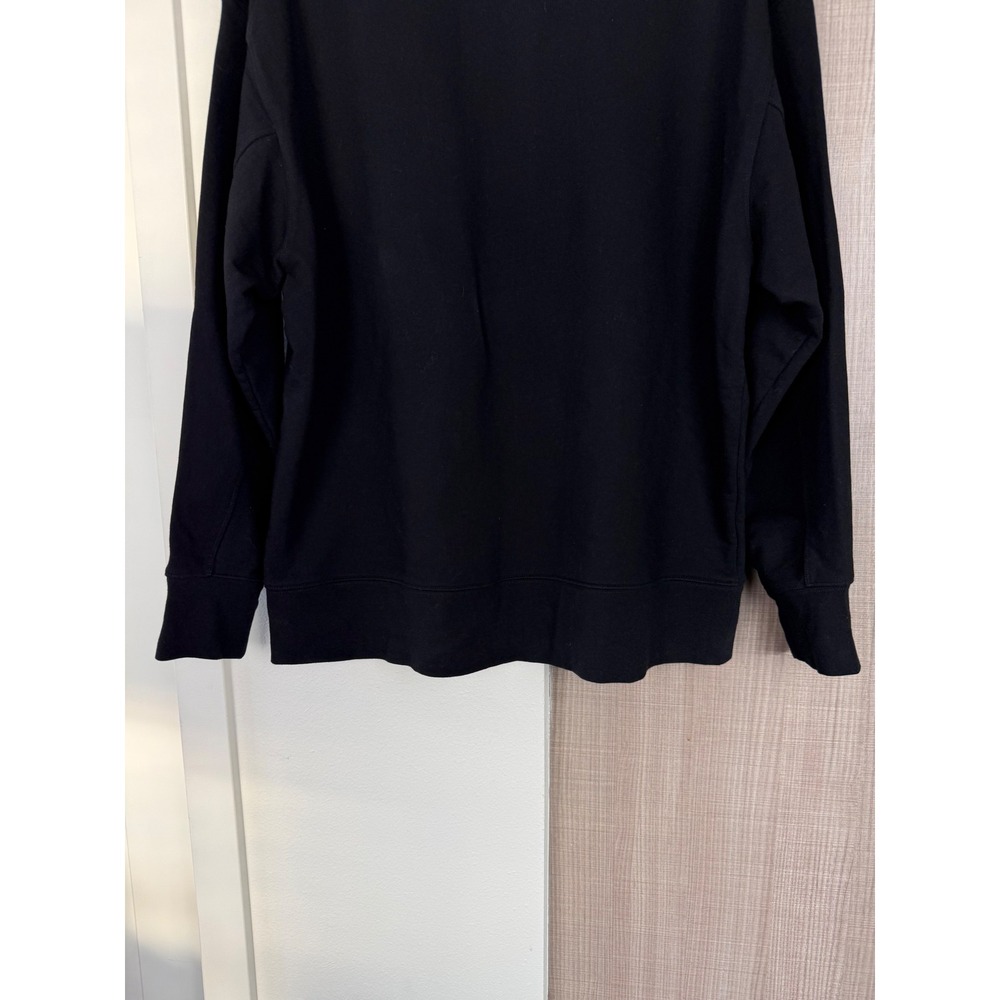 Y3 Adidas Yohji Yamamoto Black Brushed Terry Crewneck Sweatshirt Size Large - Picture 11 of 13